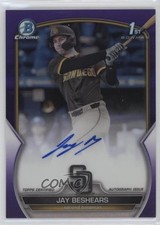 2023 Bowman Draft Chrome Prospect Purple Refractor 29/250 Jay Beshears Auto 0kr0