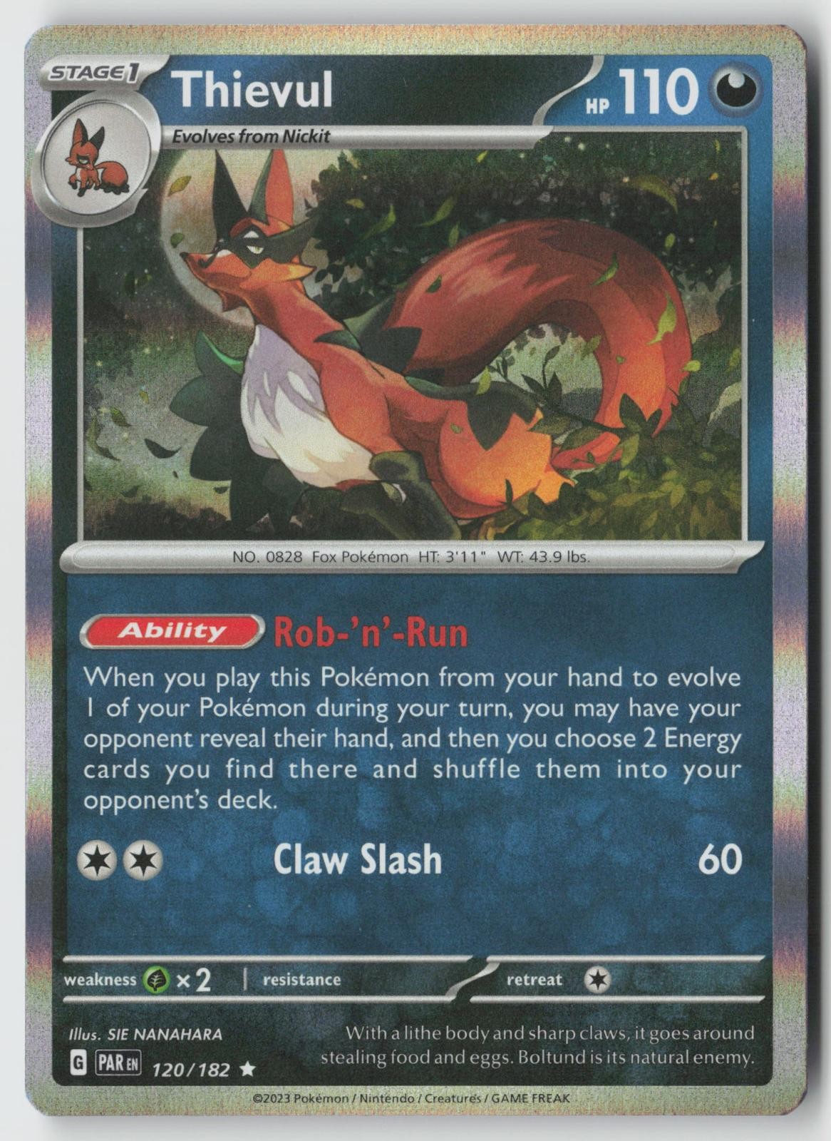 Paradox Rift Thievul Holo 120/182 NM