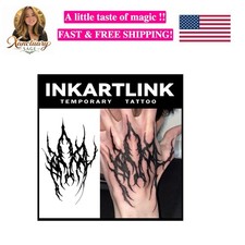 Temporary Tattoos, 2 Sheets Large Semi Permanent Tattoo Adult Art Design Wate...