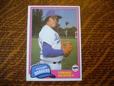 FERNANDO VALENZUELA 1981 TOPPS TRADED #850 ROOKIE CARD LOS ANGELES DODGERS - RC. rookie card picture