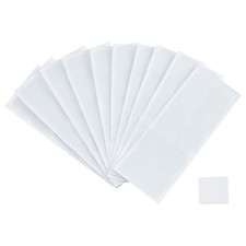 15pcs Rectangle PVC Jewelry Bags for Necklace Displays bag White 22x8.5x0.06cm