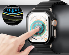 Yuugeen 2 2 Pack for Apple Watch Ultra 49mm Screen Protector and Case, 2 Packs