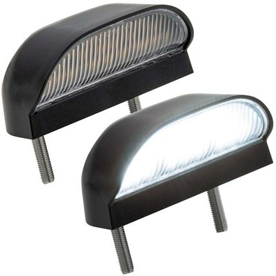 2 x LED Kennzeichenbeleuchtung 12V 24V kaltweiß Anhänger PKW LKW StVO-Zulassung