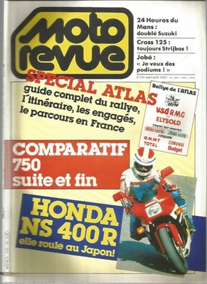 MOTORRAD REVUE N°2701 SPECIAL ATLAS 1985 / HONDA NS 400R / 24H DU MANS & SUZUKI
