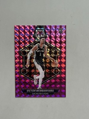 2023 Panini Mosaic Pink Prizm Victor Wembanyama /149 RC Rookie San Antonio Spurs