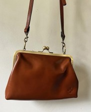 Patricia Nash Tabby Small Floral Tooled Leather Frame Crossbody Bag