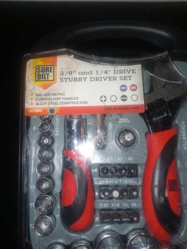 SureBilt 45-Piece 3/8" & 1/4" Drive Socket Set with Case – Complete