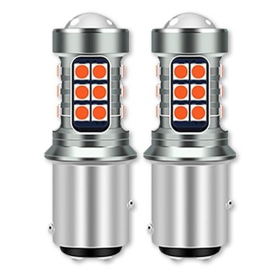 2X BAY15D 1157 RED LED BRAKE STOP TAIL LIGHT GLOBE SUPER BRIGHT ERROR FREE