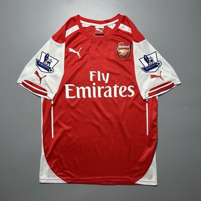 ARSENAL PUMA 2014/2015 FOOTBALL SOCCER HOME JERSEY #11 OZIL SIZE