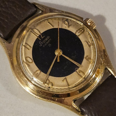 Vintage STOWA Parat ''S'' Bulleye Meccanik 17J Old German Watch 1940 Men's Watch