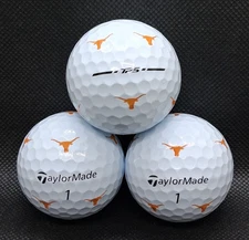 (3) Taylormade TP5 Pix Golf Balls - University of Texas - 4A/5A