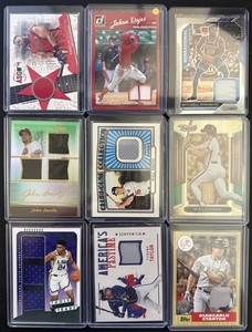 Lot of 81 RELIC CARDS - Rookies, Hall of Famers, Serial Numbered, Stars