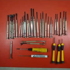 Mini Precision Screwdriver Lot of 33 Various Computer Jewelry Electronics Auto