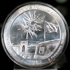 2013 Fort McHenry, Maryland 5 ozt Silver America The Beautiful Quarter - BU !!