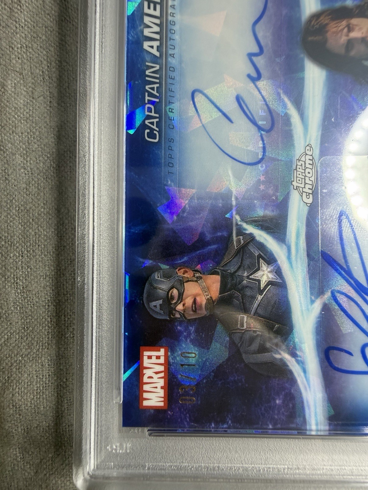 2025 Marvel Studios Sapphire Chris Evans/Captain America Winter Soldier Auto /10 view 3