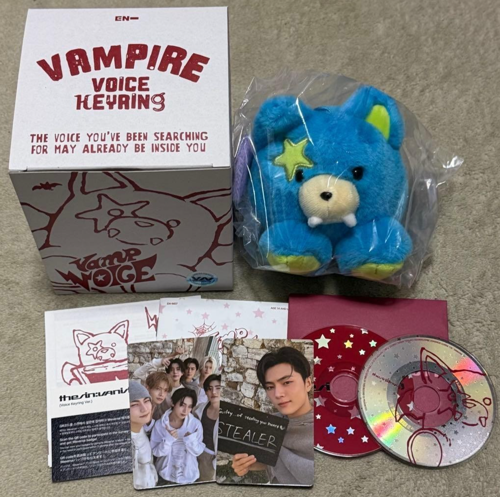 ENHYPEN ニキ Voice Keyring Ver. The ENHYPEN voice keyrings are arriving!💙🩵🤍 Since the member