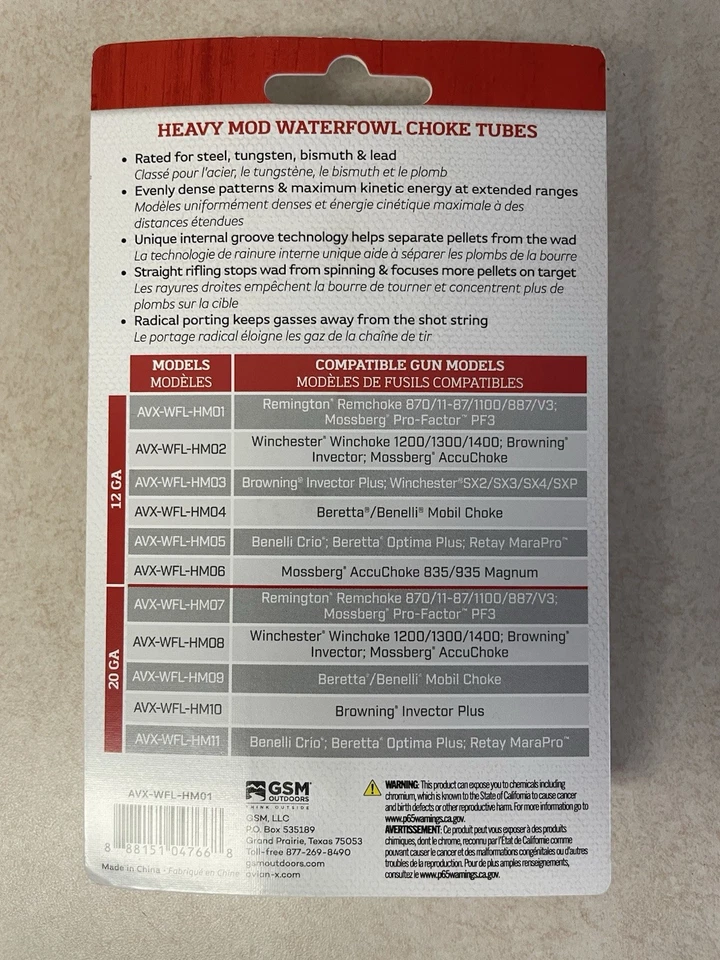 Avian-X Waterfowl Crusher Choke, Remington 12 Gauge Heavy Modified (Black) - Image 3 of 3