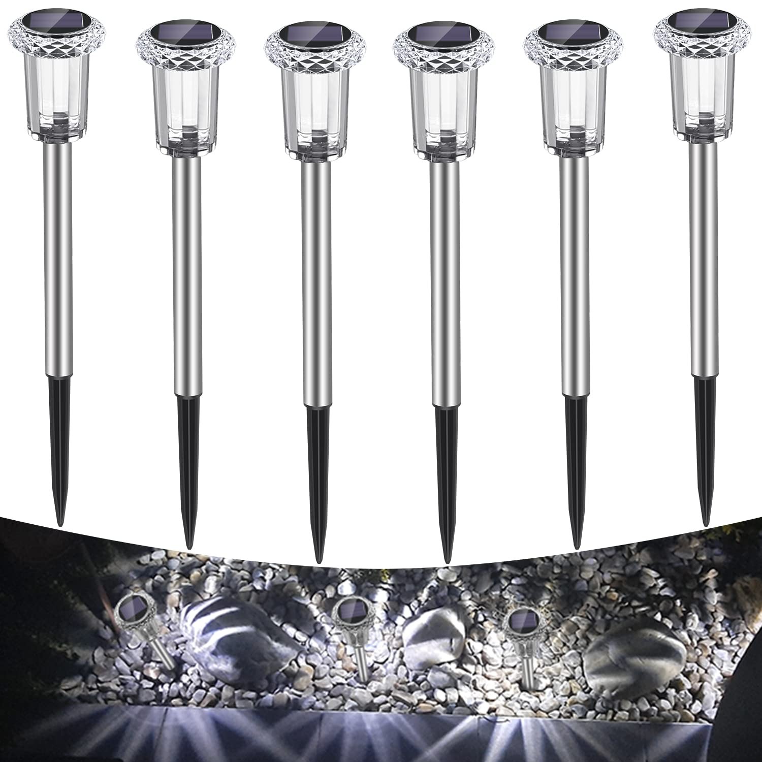 Borne solaire extérieure Étanche IP65 Blanc Froid sans fil voiture