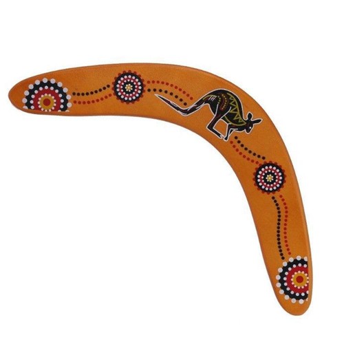 Boomerang in legno per adolescenti e adulti a forma di V Boomerang cattura lancio esterno - Foto 4 di 7
