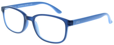 Leichte Lesebrille mit sehr hohem Tragekomfort aus Kunststoff RAINBOW in Blau