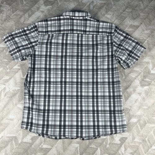 Camisa de pesca Columbia verde a cuadros manga corta para hombre talla XL 100 % algodón - Imagen 10 de 11