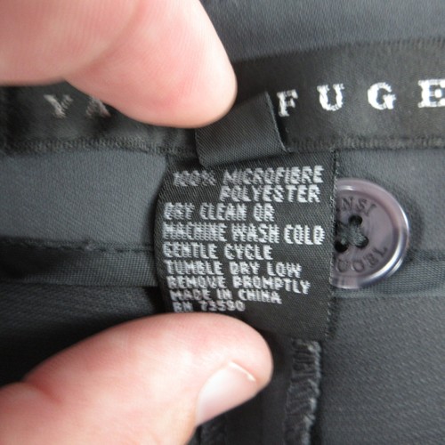 Yansi Fugel Pants Womens 6 Gray Side Zip Straight 29x27* - Picture 12 of 15