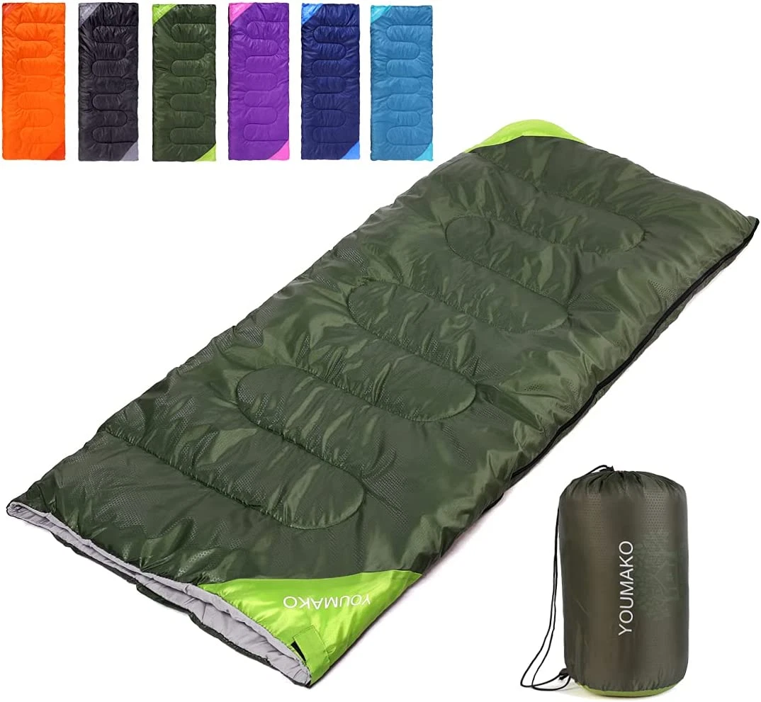 Backpacking Sleeping Bag for Adults & Kids - Lightweight, Waterproof, Comfortabl