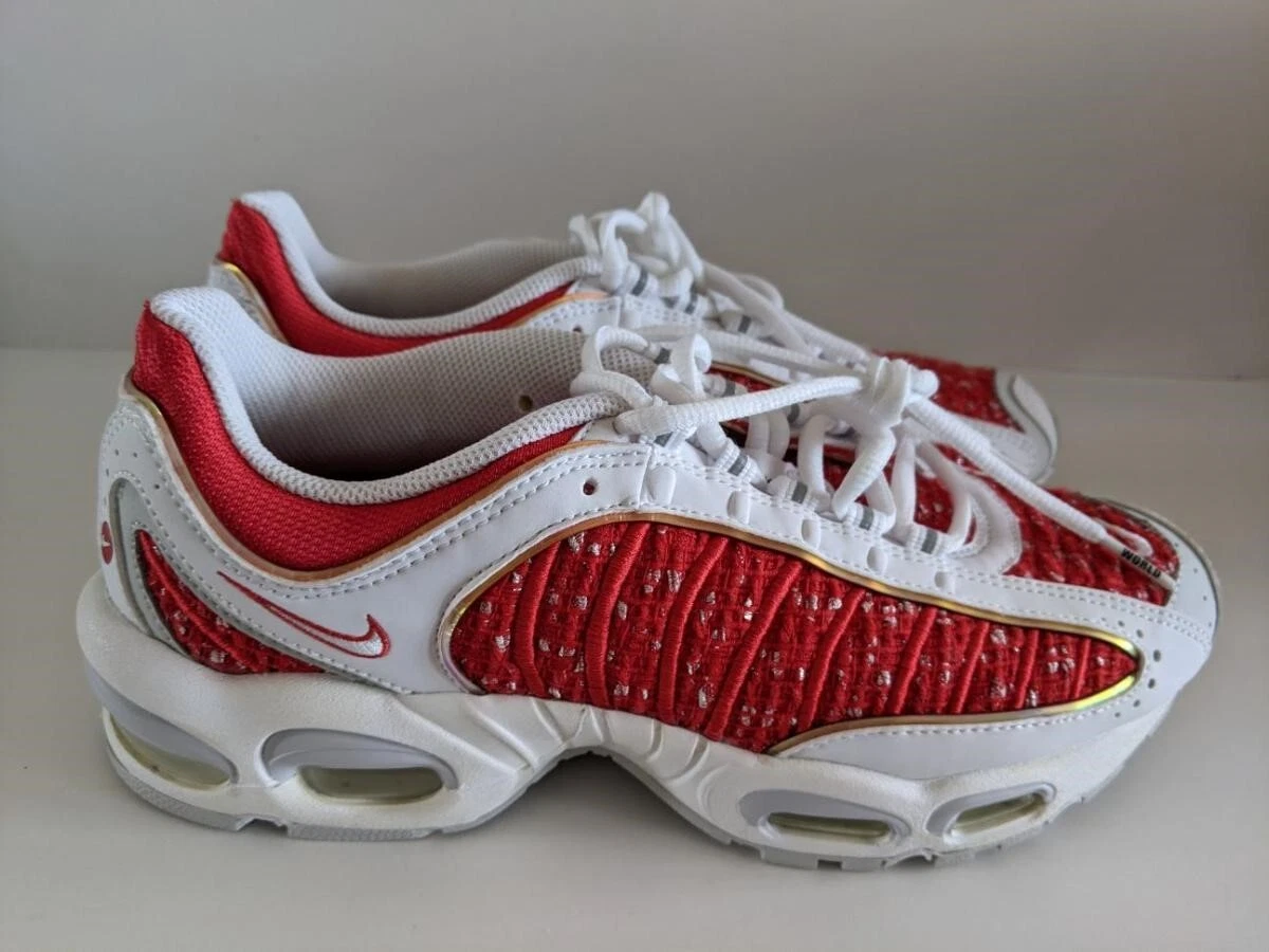 Nike AT3854-100 Air Max Tailwind 4 x Supreme University Red 2019 Size 8.5 EUC