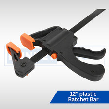 Woodwork Ratchet Bar Clamp & Spreader 12" 305mm Woodworking Wood Grip Tool Set