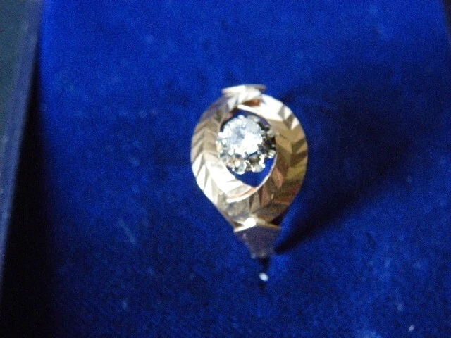 bague solitaire or jaune 18 carats poinçon tête aigle - Photo 4/4