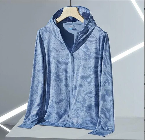 UPF50+ Eisseide Sonnenschutzkleidung für Herren Outdoor dünn atmungsaktiv UV Schutz - Bild 8 von 32