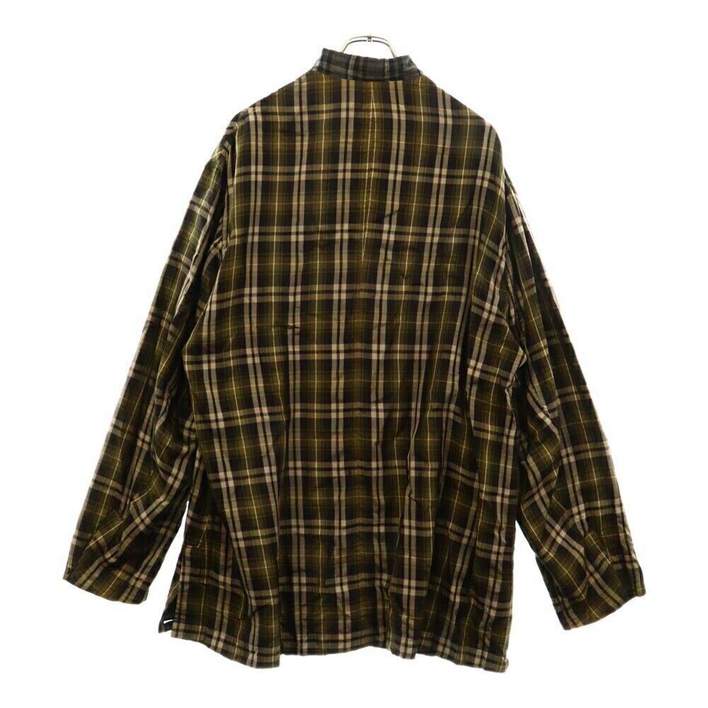 Y'S For Men Size L Over Silhouette Reversible Check Long Y'S For Men Size L Over Silhouette Reversible Check Long
