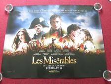 LES MISERABLES UK QUAD ROLLED POSTER HUGH JACKMAN RUSSELL CROWE 2012