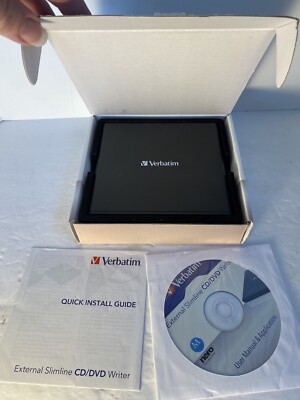 WEST. CD　 DVD　Blu-ray Verbatim 98938 External Slimline CD/DVD Writer USB 2.0 - Black | eBay