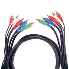 GE 6ft. Audio/Video Component Cable, RCA-Type Connectors, Black 33606 5:5
