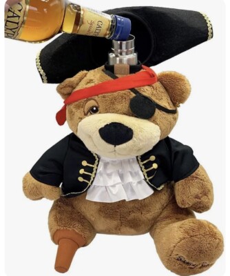 Boozy Bear - Nubby Pirate - Novelty Drinking Alcohol Gift w Hidden 750ml Flask