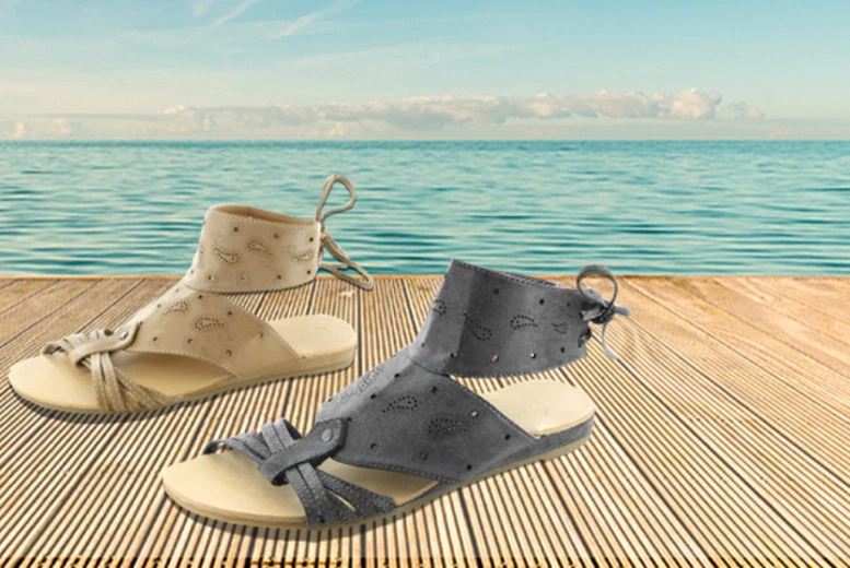 Beige summer sandals sale