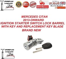 FOR MERCEDES CITAN 2013-ONWARD  IGNITION  STARTER SWITCH LOCK  BARREL WITH KEYS 