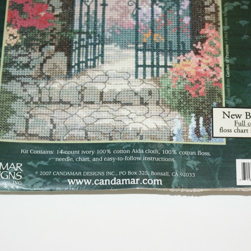 Punto de cruz contado Garden of Promise Thomas Kinkade Candamar Designs 51634 nuevo - Imagen 3 de 4