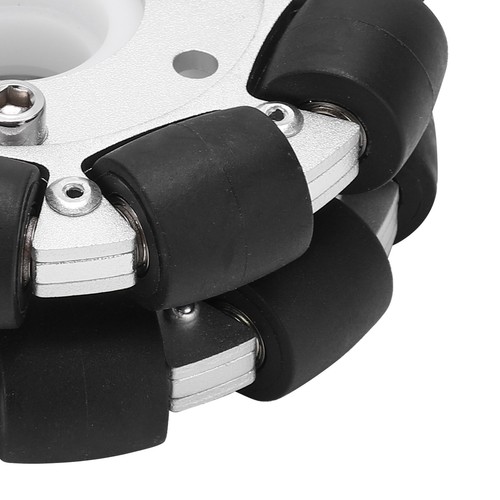 100mm Double Aluminum Omni Directional Wheel Loading 30KG For Platform ZK - Picture 4 of 22