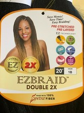 Ez Braid 100% Spetra Fiber 20"inches DOUBLE BUNDLE Pre-stretched Pre-Layered