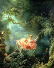 The Swing by Jean Honore Fragonard Oil painting printed on canvas L3576