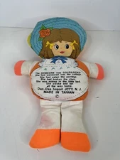 Vtg 1977 Dan Dee Goldilocks & The Three Bears Rag Doll Flip Storybook Cloth Doll