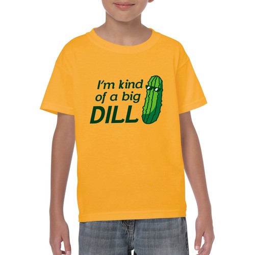 I'm Kind of A Big Dill - Pickle Pun Cool Food Joke Silly Humor Youth T Shirt - Picture 14 of 24