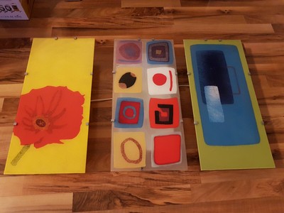 1 X 3set Wandlampen Leuchten Aus Farbigem Glas Von Ikea Wohndeko
