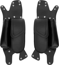 Saddlebag Engine Guard Bag Water Bottle Cup Holder Fit For Harley Touring 93-21