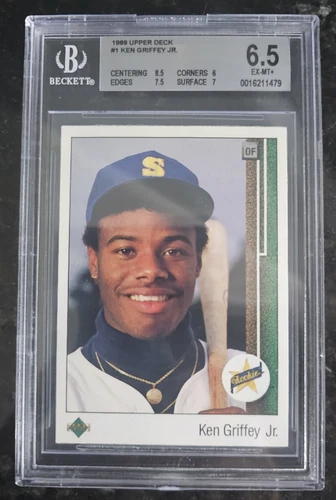1989 Upper Deck Ken Griffey Jr ROOKIE #1 BGS 6.5 