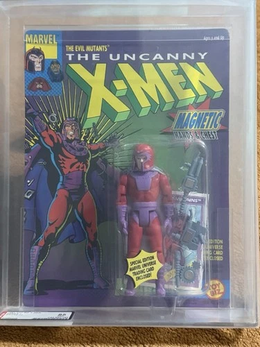 Vintage Marvel Comics Uncanny X-Men Magneto AFA 85 NM+ Toy Biz 1991