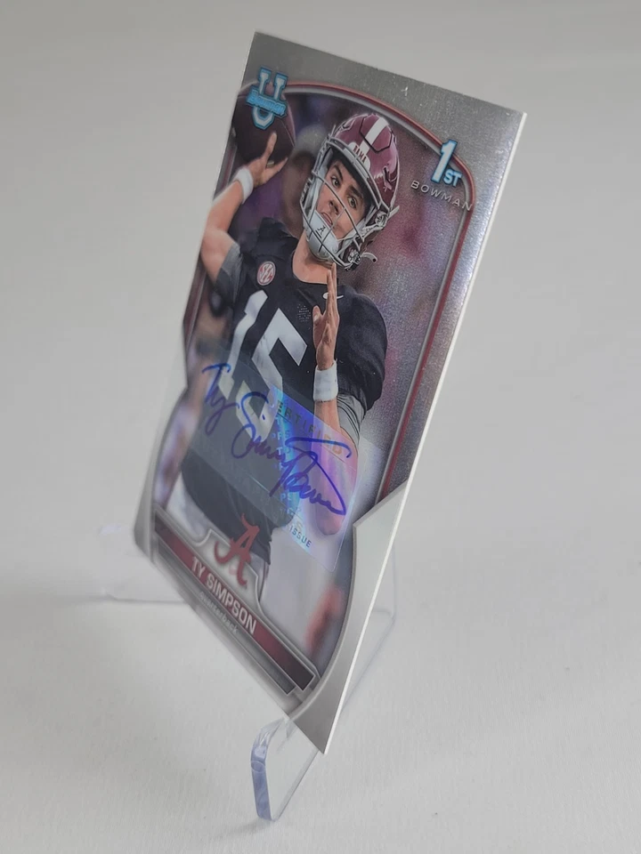 Ty Simpson First Bowman Auto 2022 Foto 2 de 4