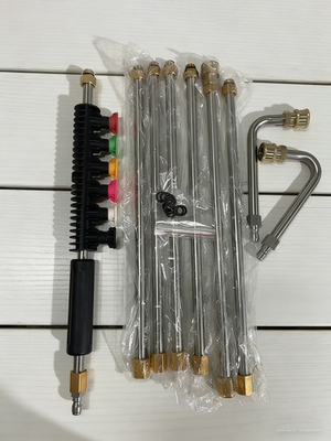 #ad 120 inch Pressure Washer Extension Wand 4000PSI 6 Spray Tips 1 4quot; Quick Connect $28.99